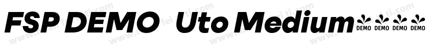 FSP DEMO   Uto Medium字体转换